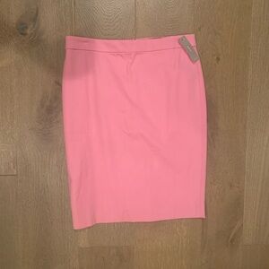 J Crew pink No. 2 pencil skirt. Never worn. Size 8